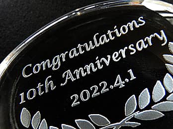 NLOip̃NAKXy[p[EFCgɒuCongratulations 10th AnniversaryṽN[YAbv摜