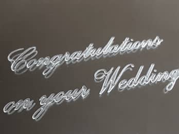 jp̋̕\ʂɒuCongratulations on your Weddingv̐ڎʉ摜